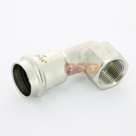 Угол 90° с ВР пресс нержавеющий  28 х  3/4"  UniFitt